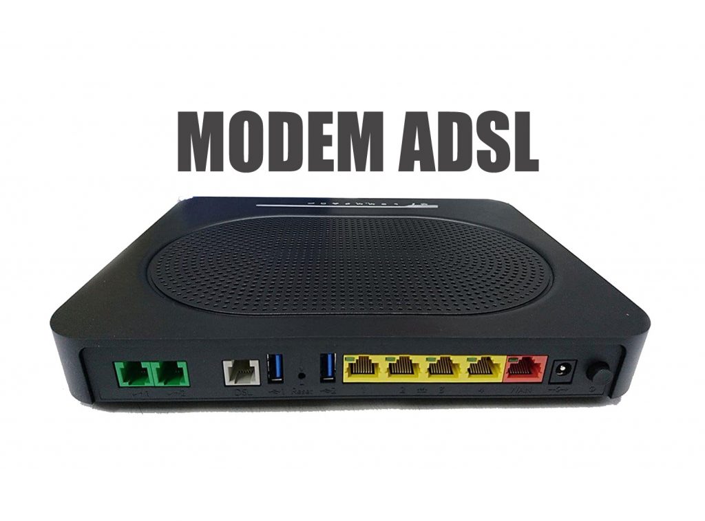 Modem nero adsl fibra voip